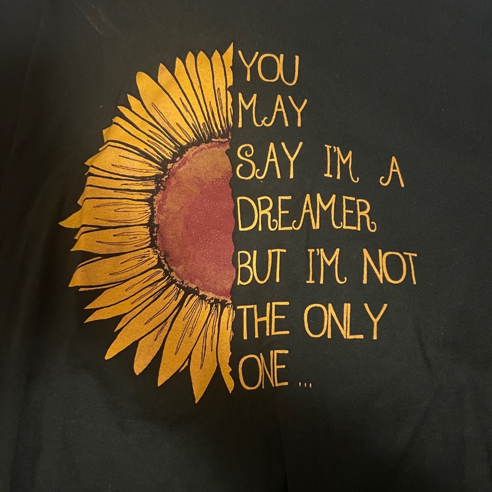 Dark Green You May Say I’m A Dreamer T Shirt Imagine John Lennon